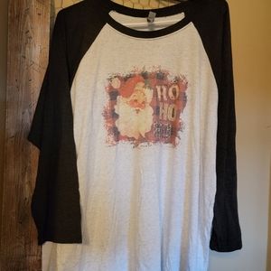 Next Level Baseball Tee Santa Shirt